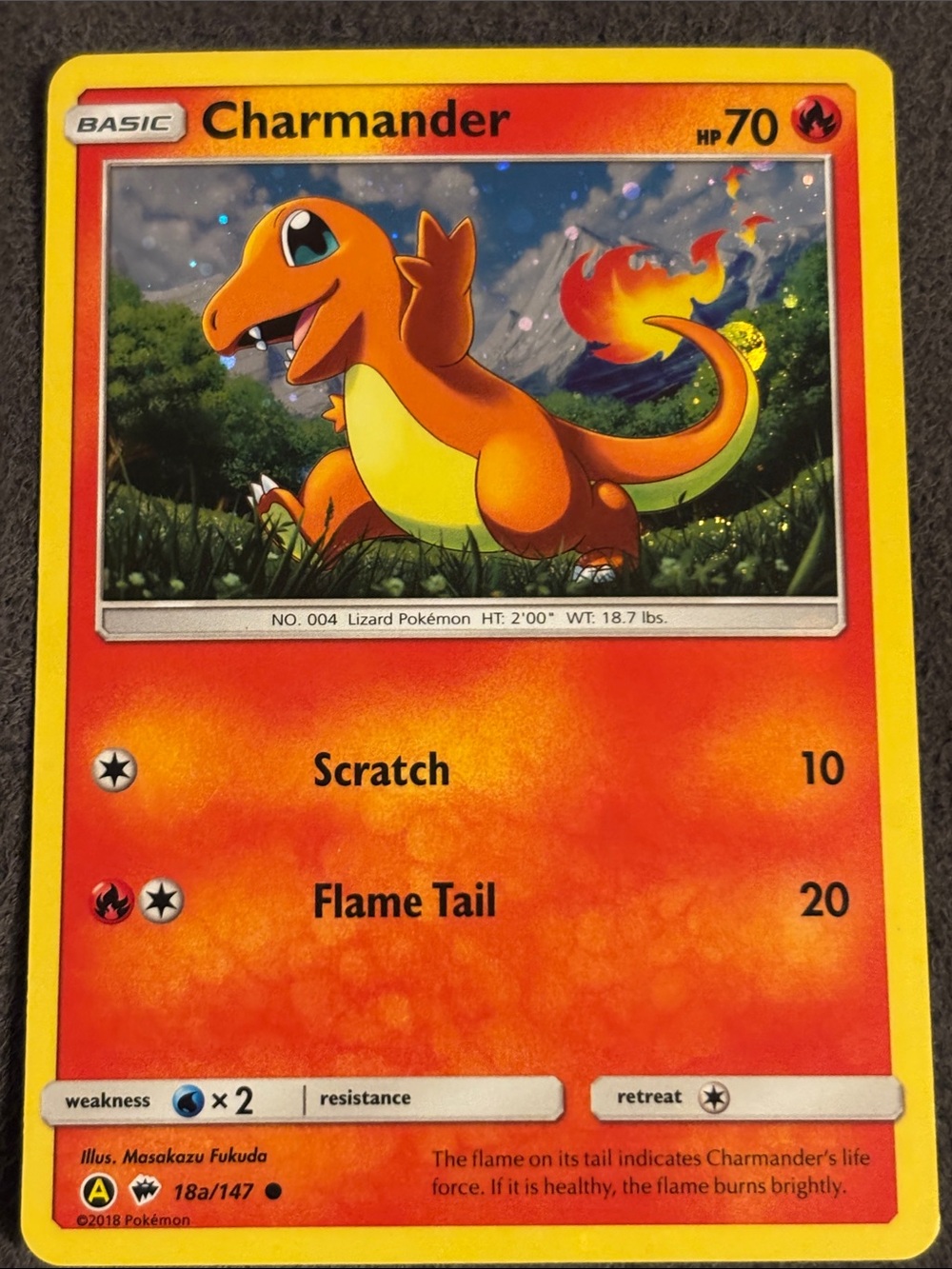 🔥 Charmander Holo Pokemon Collectible Card 🔥